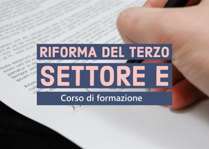 Corso “Riforma Terzo Settore”